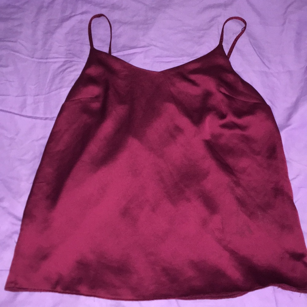 burgundy and green women dress shirt